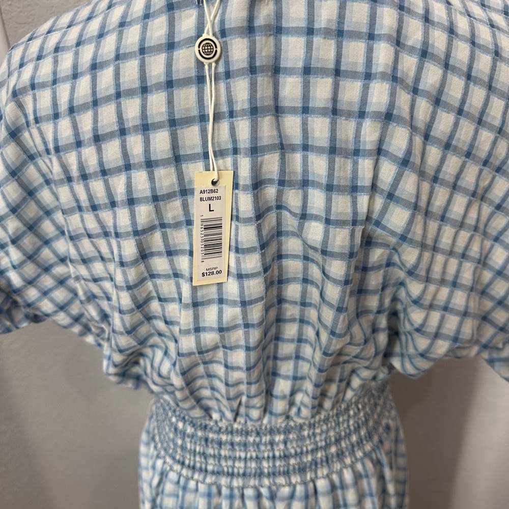 Max studio cute Blue and White Checkered Dress - Picture 4 of 5